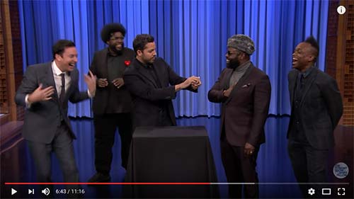 David Blaine with Jimmy Fallon